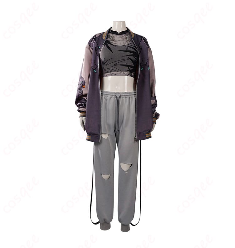 商品正面図。高忠実度再現の虎金妃笑虎コスプレ衣装。