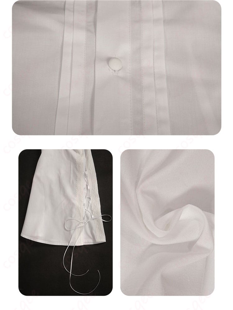 服装の襟元、袖口装飾ディテール - ヨスガノソラ 春日野穹 冬服コスプレ衣装の襟元と袖口の詳細