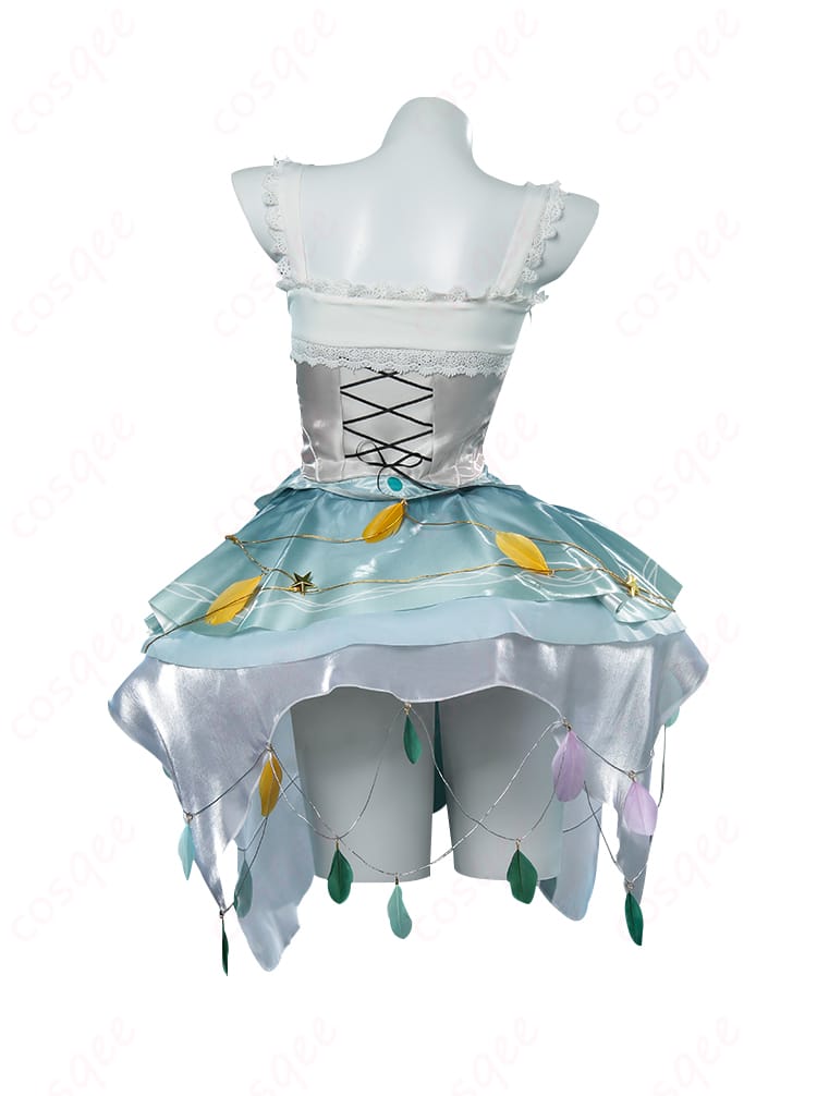 『第五人格』踊り子コスプレ衣装の背面図、ディテールがしっかりと再現されています。