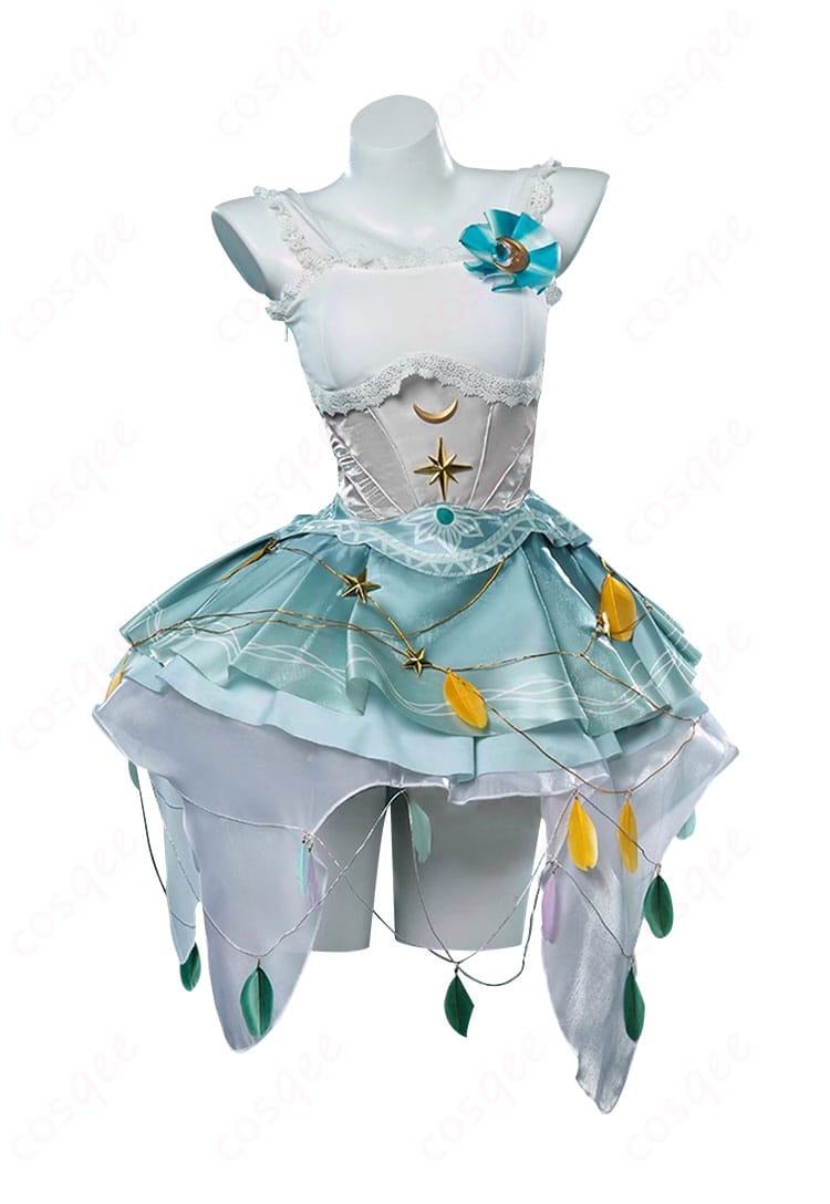 『第五人格』踊り子コスプレ衣装の正面図、衣装のデザインがしっかりと再現されています。