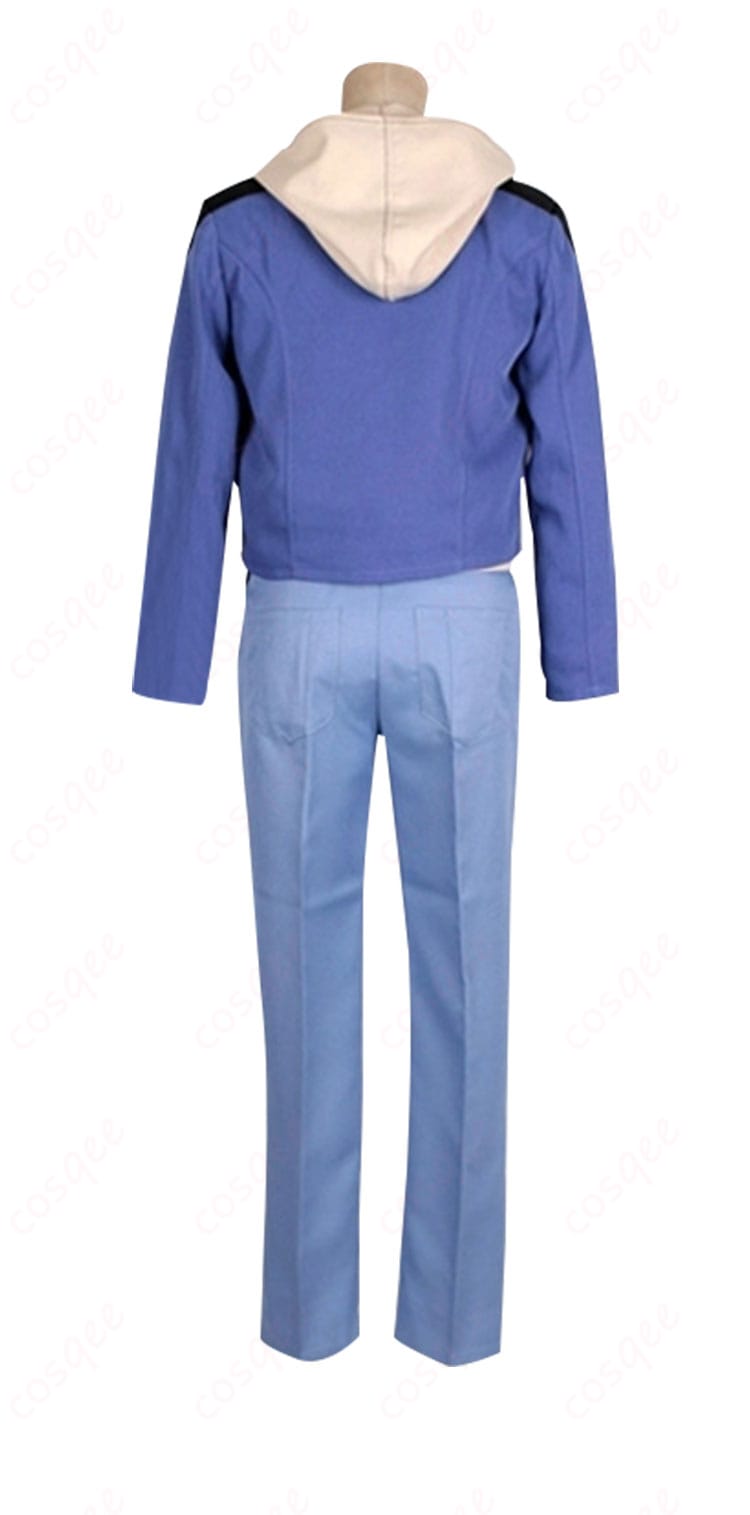 商品背面のコスプレ衣装。背中のデザインとフィット感が確認できる。