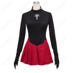 Fate／EXTRA Record 遠坂凛 コスプレ衣装 赤黒コーデで映える学園スタイル XS–XXL - 1枚目の画像（サムネイル）