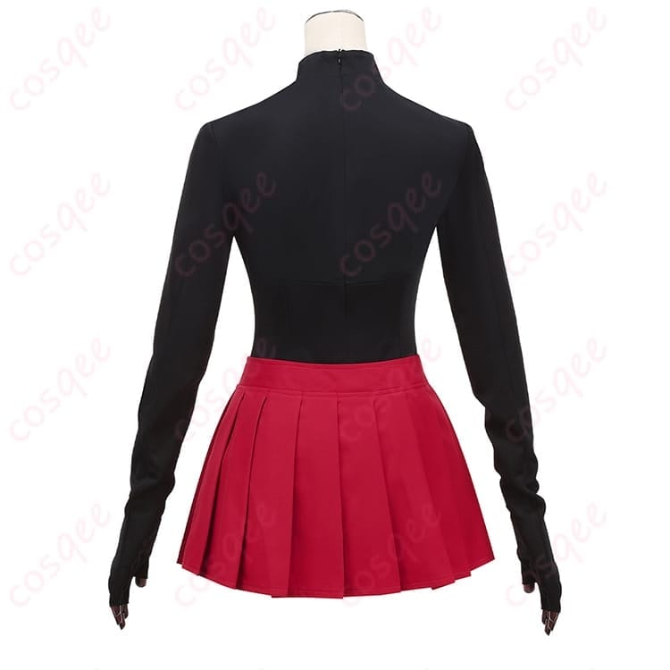 Fate／EXTRA Record 遠坂凛 コスプレ衣装 赤黒コーデで映える学園スタイル XS–XXL - 3枚目の画像