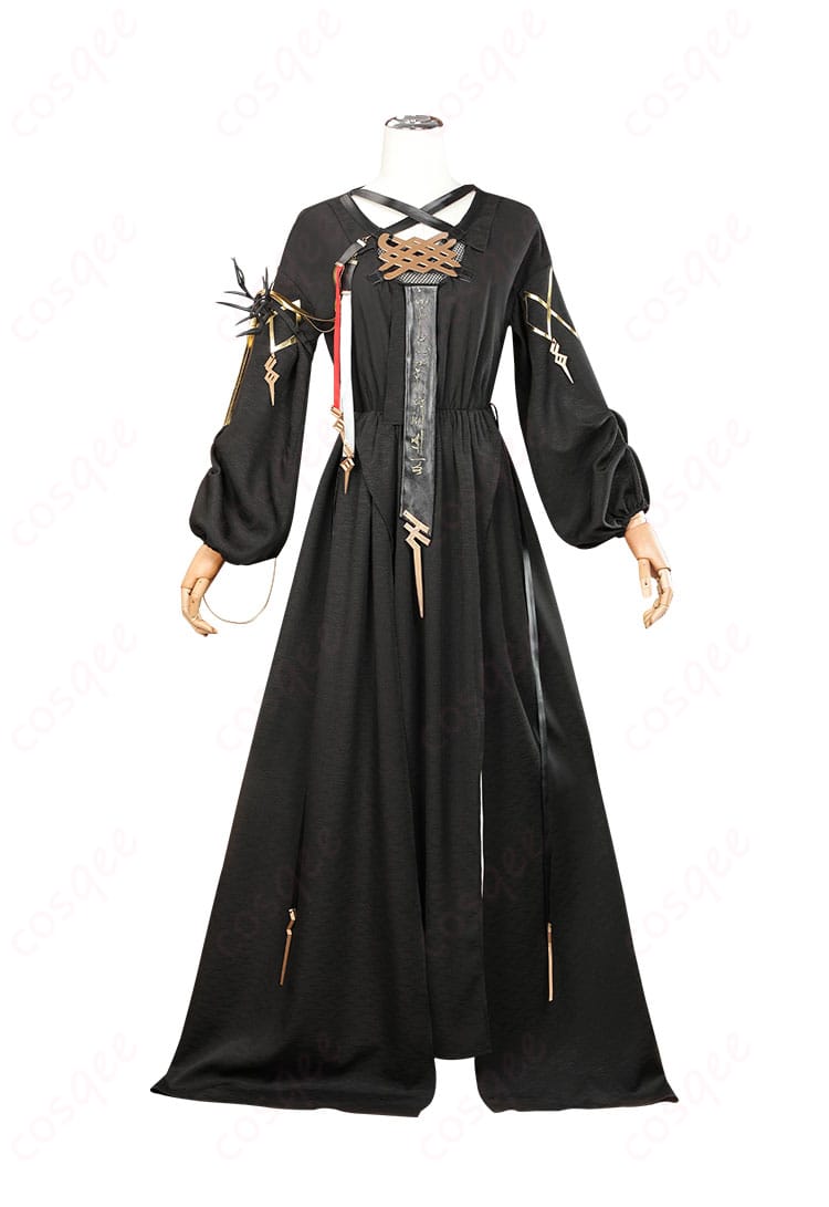 アークナイツ ロゴス コスプレ衣装 正面ビュー、キャラクターのデザインを再現したコスプレ衣装