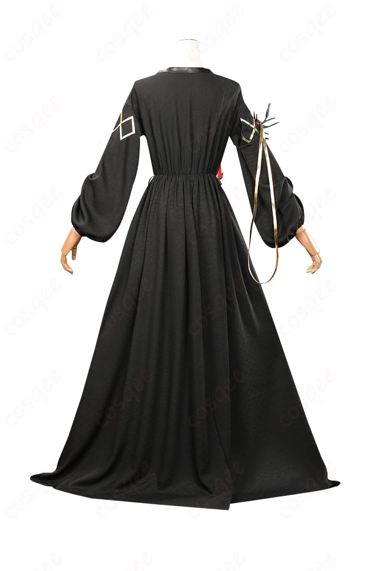 アークナイツ ロゴス コスプレ衣装 背面ビュー、精密なデザインと高品質な仕上げ