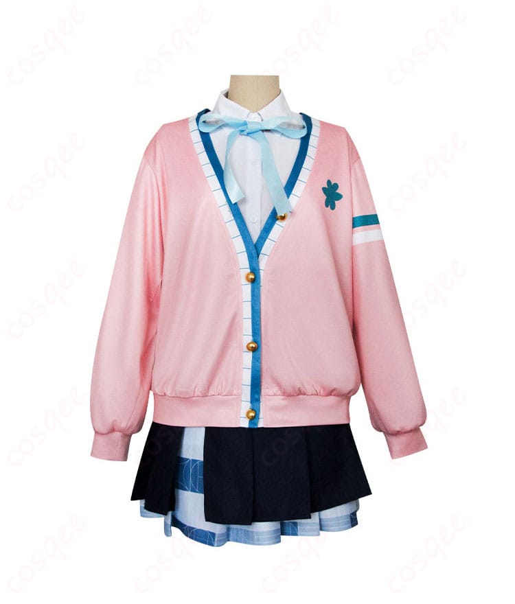 「学園アイドルマスター 花海佑芽 コスプレ衣装 正面の詳細写真、制服のデザインがよくわかります」