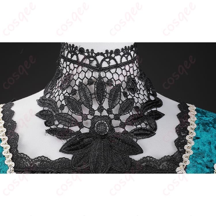 黒執事 シエル・ファントムハイヴ 緑の魔女ドレス コスプレ｜ゴシックに映えるフリルとエメラルドの存在感 - 4枚目の画像