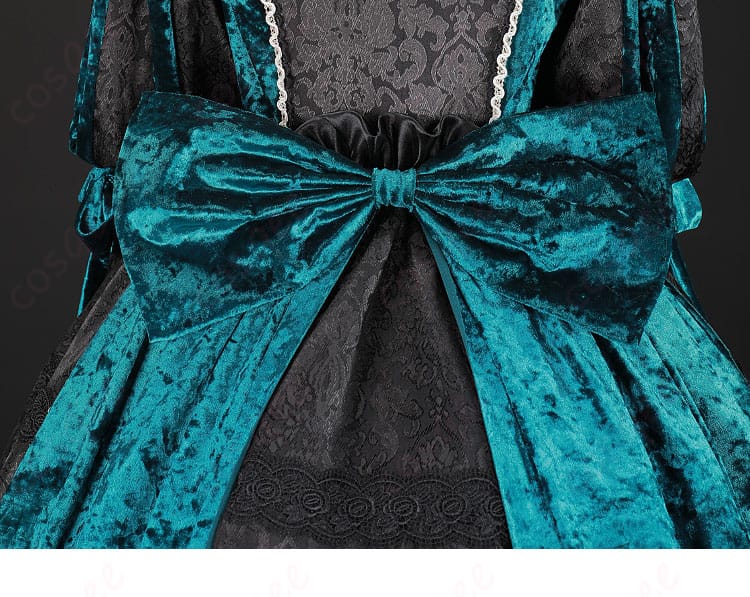 服装背面の蝴蝶装飾のディテール画像 - シエル・ファントムハイヴ コスプレ衣装背部の蝶結び装飾