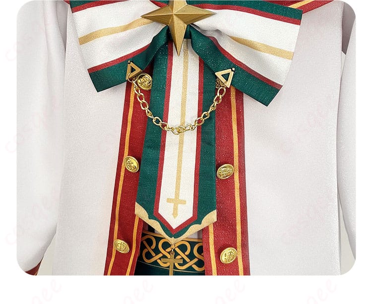 あんさんぶるスターズ! 紫之創 スタフェス衣装の衣服の門襟装飾のディテール。ファン必見のクオリティです。