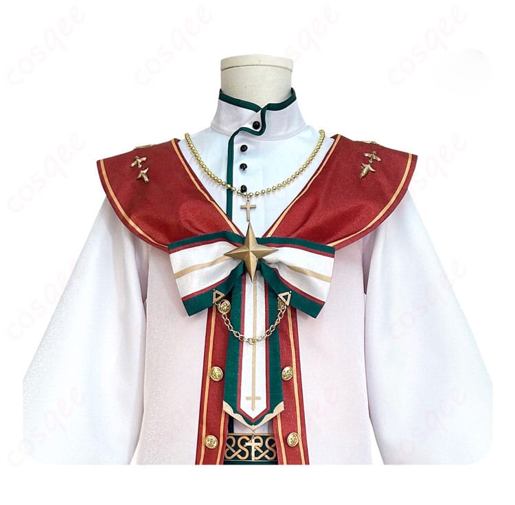 紫之創 スタフェス衣装の精緻なネックレスと衣装の襟装飾。細部まで美しく再現されています。