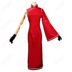 NARUTO 黒ツチ 第四次忍界大戦コスプレ｜赤チャイナ風と片袖で凛と映える一着 - 5枚目の画像（サムネイル）