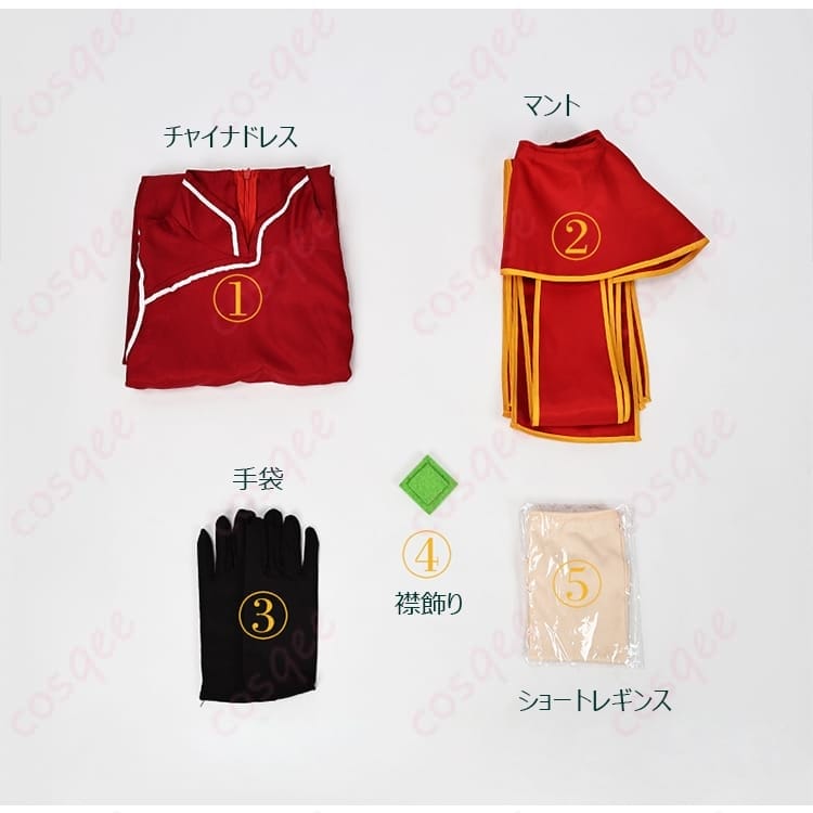 NARUTO 黒ツチ 第四次忍界大戦コスプレ｜赤チャイナ風と片袖で凛と映える一着 - 6枚目の画像