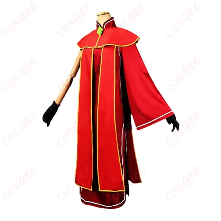 NARUTO 黒ツチ 第四次忍界大戦コスプレ｜赤チャイナ風と片袖で凛と映える一着 - 2枚目の画像