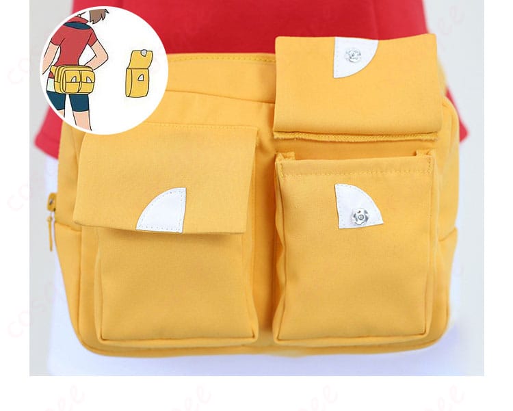 ハルカ コスプレ衣装 ウエストポーチのディテール、エメラルド版