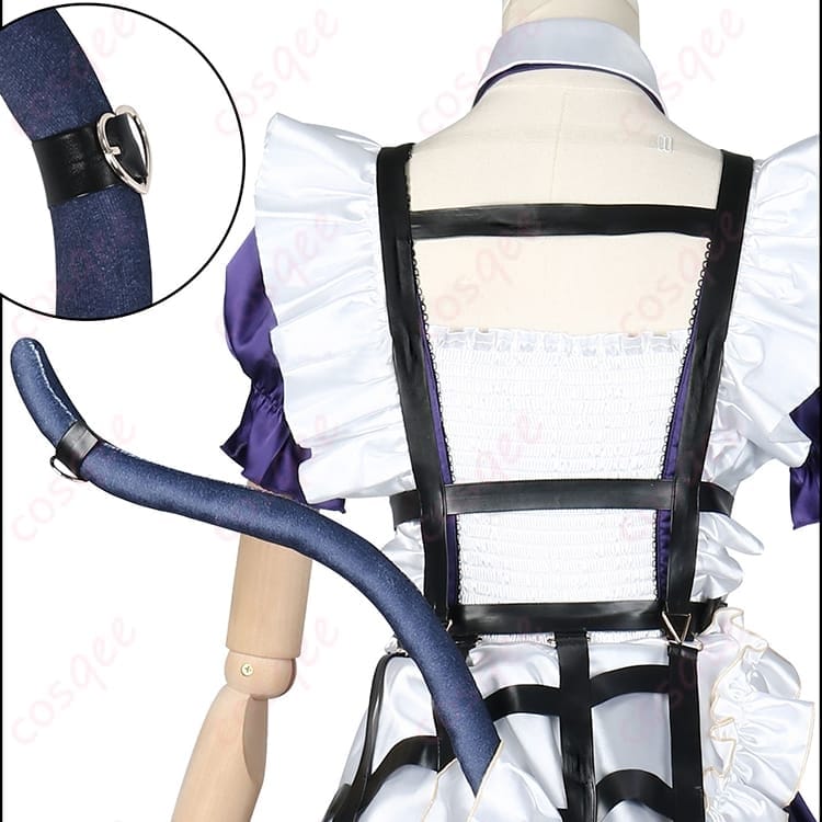 にじさんじ 狂蘭メロコの新衣装風メイドコス｜華やか装飾で写真映え、着心地も快適 - 5枚目の画像