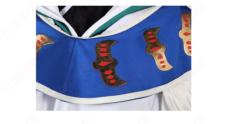 外套の襟装飾ディテール、羽鳥チセのコスプレ衣装の襟部分の特徴