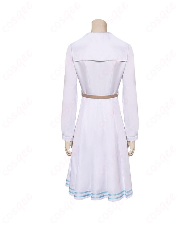 BEASTARS ハル コスプレ衣装の背面画像。制服の後ろ姿とウサギのしっぽが鮮明に写っています。