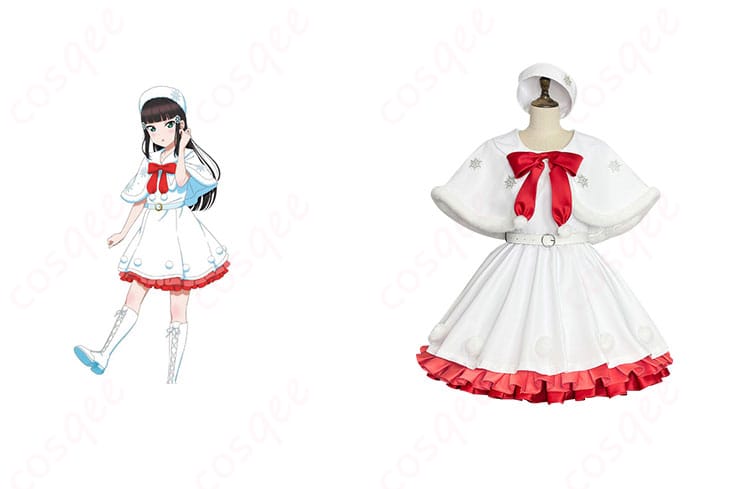 ラブライブ!サンシャイン!! 高海千歌 コスプレ衣装 商品正面とキャラクターの組み合わせ画像 - WINTER VACATION衣装