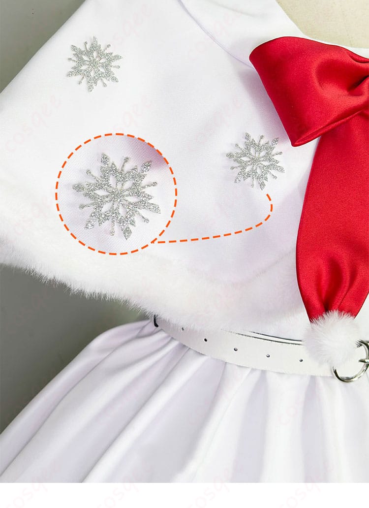 披肩雪花装飾細節 - 高海千歌 コスプレ衣装の披肩デザイン WINTER VACATION衣装
