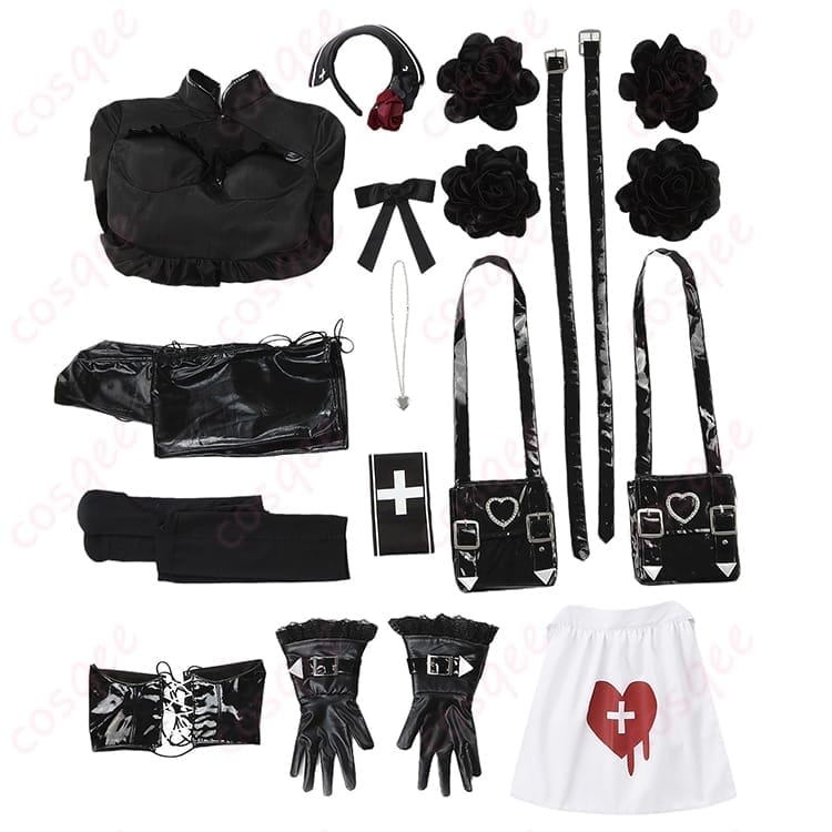 FGO ナイチンゲール 安息の館 コスプレ衣装 清潔感と上品さで写真映えする快適セット - 4枚目の画像