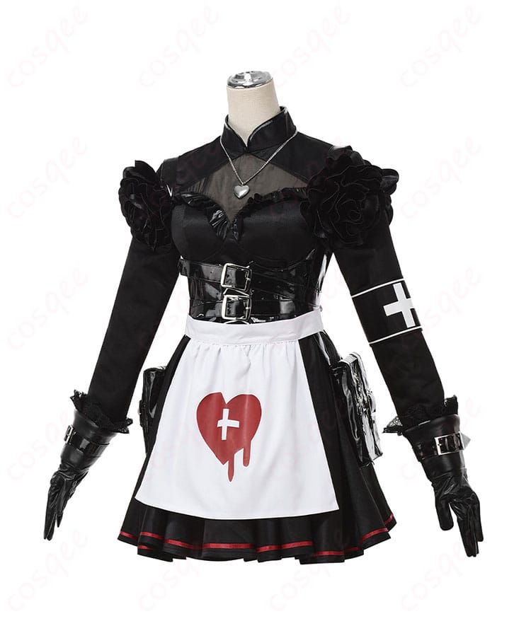 商品側面図、フローレンス・ナイチンゲール コスプレ衣装、横から見たデザイン