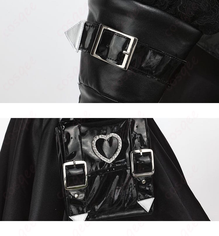 腰装飾と手袋のリボン装飾、フローレンス・ナイチンゲール コスプレ衣装の腰回りデザイン