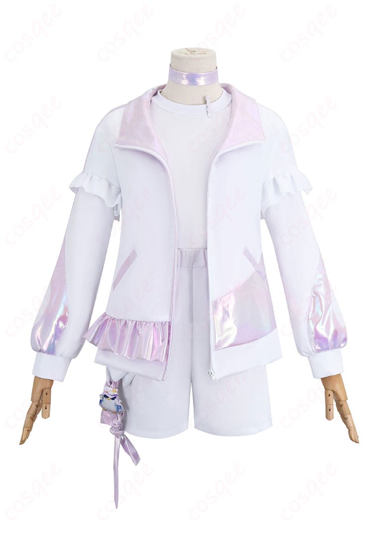 高忠実再現のホロライブ 轟はじめ コスプレ衣装の正面写真。