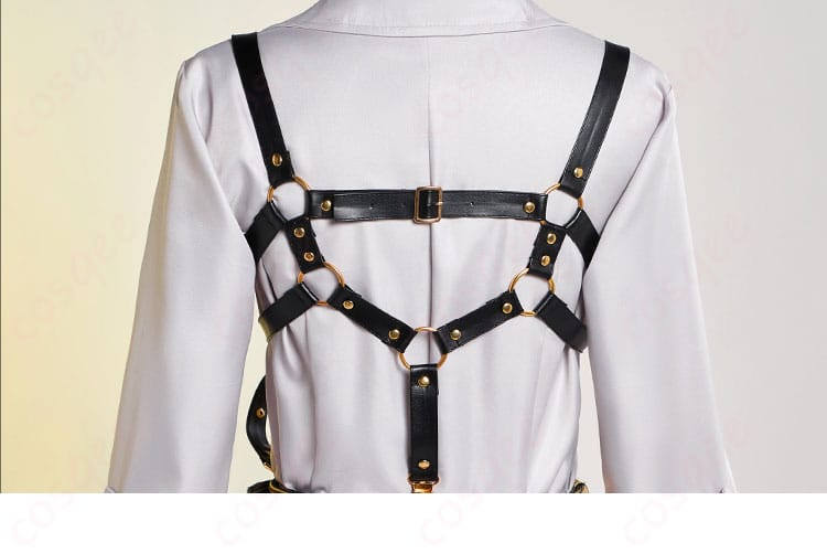 上着背面の詳細画像。KAITOコスプレ衣装の背中部分のデザイン。コスプレ衣装