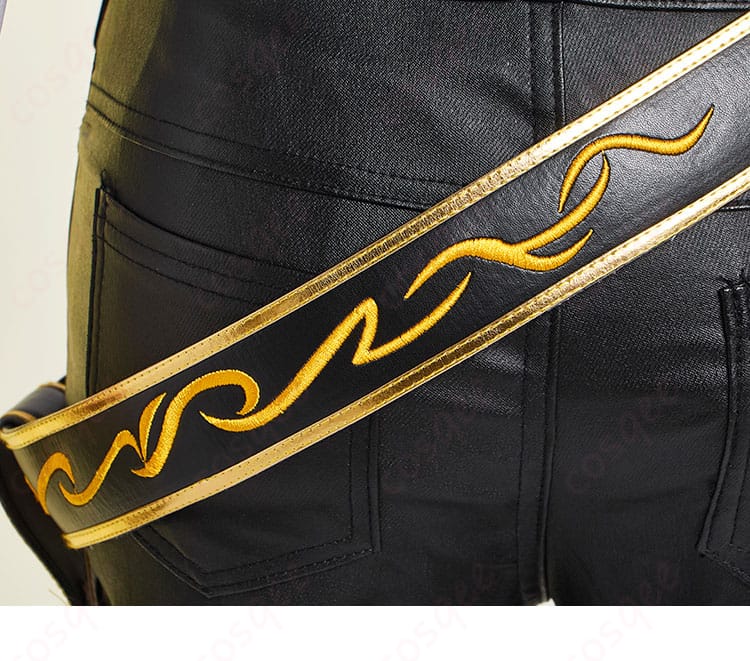 腰帯の装飾詳細。KAITOコスプレ衣装の腰部分の装飾。コスプレ通販