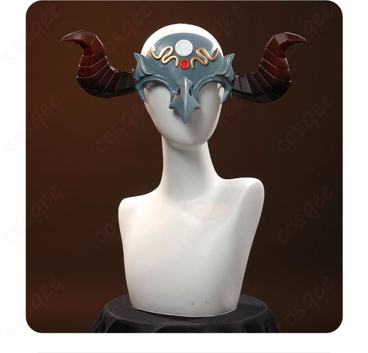 ノートン・キャンベル コスプレ衣装「フールズ・ゴールド」顔飾りの細部。デザインの細部に至るまで忠実に再現