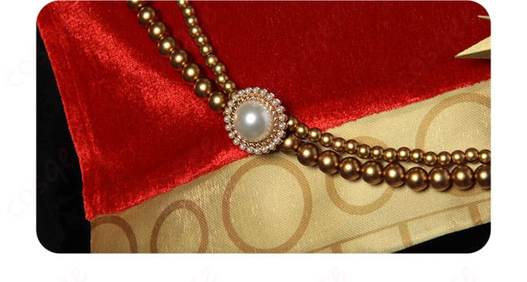 ノートン・キャンベル コスプレ衣装「フールズ・ゴールド」肩飾りの細部。繊細で豪華なデザインが魅力