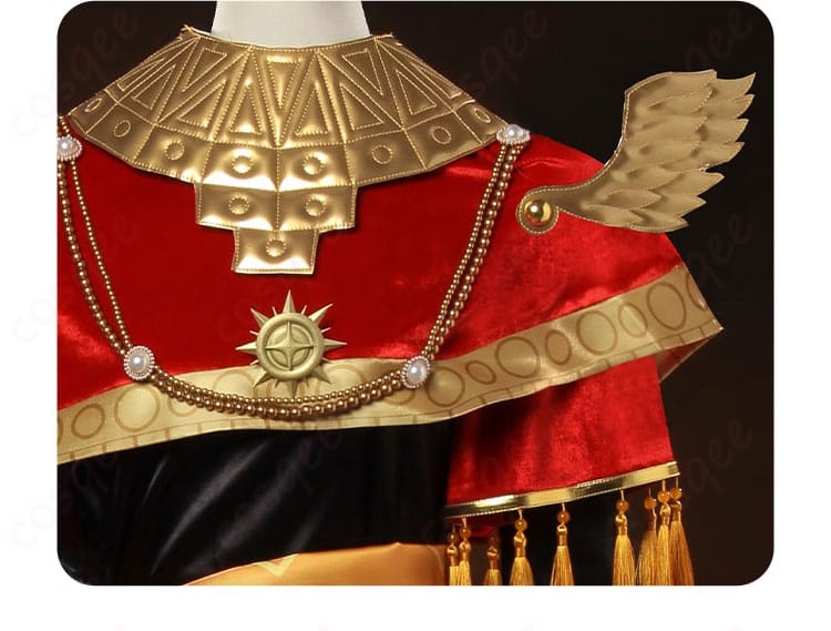 ノートン・キャンベル コスプレ衣装「フールズ・ゴールド」肩袖装飾の細部。ディテールまでこだわり抜いたコスプレ衣装