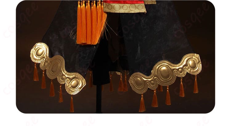 ノートン・キャンベル コスプレ衣装「フールズ・ゴールド」衣裳の裾装飾の細部。精巧なデザインが際立つコスプレ衣装