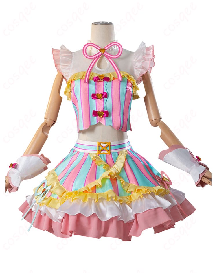 プリパラ 真中らぁら コスプレ衣装 アイドル衣装の正面画像。華やかなデザインと細部の再現が魅力です。