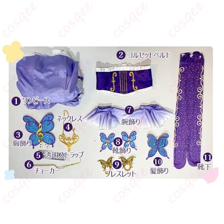 プリパラ じゅのん 神アイドル編コスプレ衣装 華やかガーリーで写真映え抜群 - 5枚目の画像