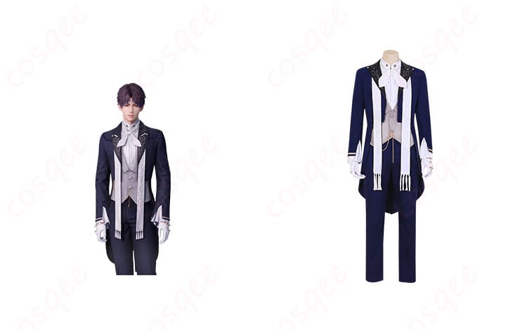 ホムラ コスプレ衣装 正面とキャラクターの組み合わせ、海妖の影デザインの詳細。コスプレ衣装の特徴を引き立てます。