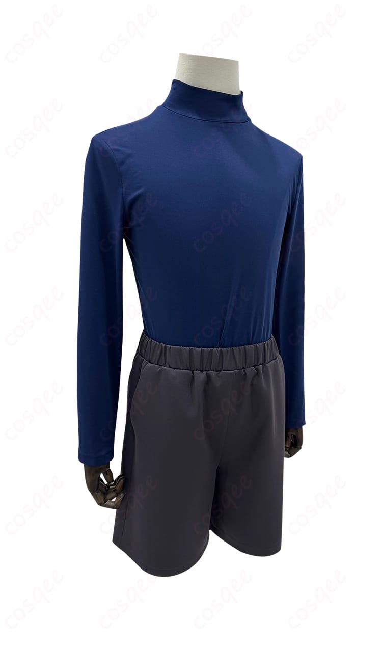 キルア=ゾルディック コスプレ衣装の内搭長袖服装のディテール画像。細かい刺繍やデザインが特徴。