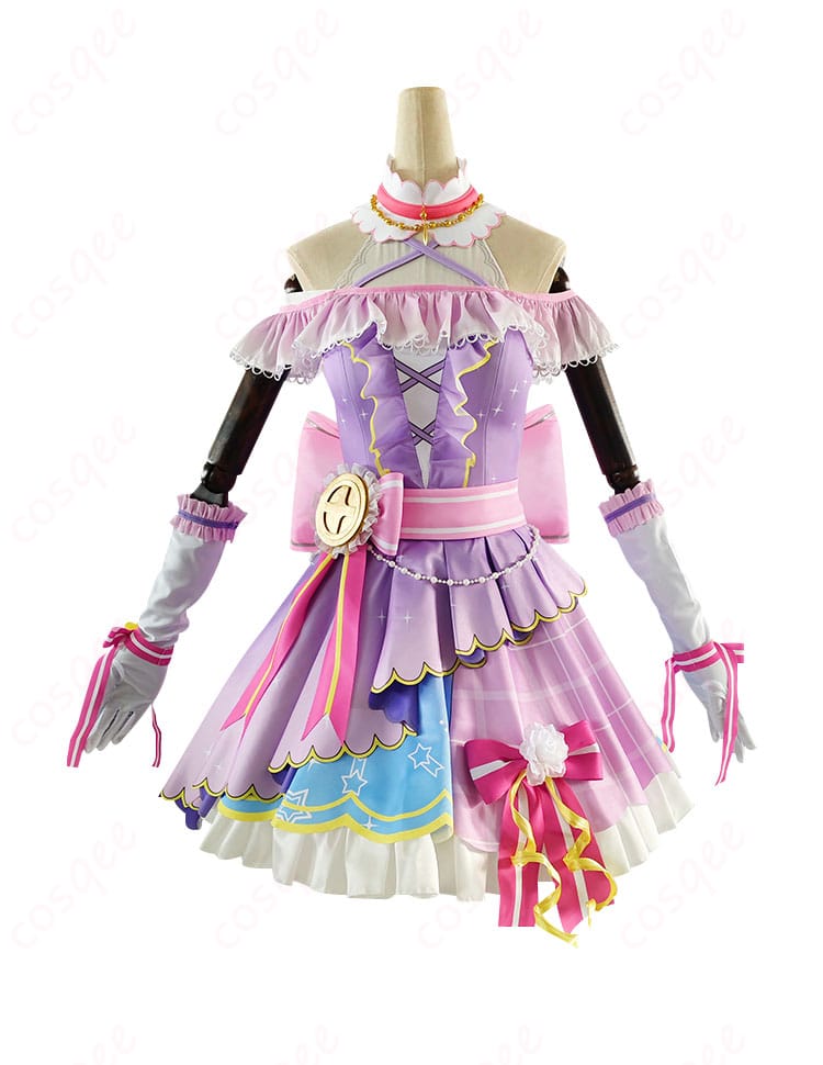 ラブライブ!スクフェス 東條希 コスプレ衣装の正面画像。カウントダウンライブ編の「新年を盛り上げて」衣装、細部まで忠実に再現。