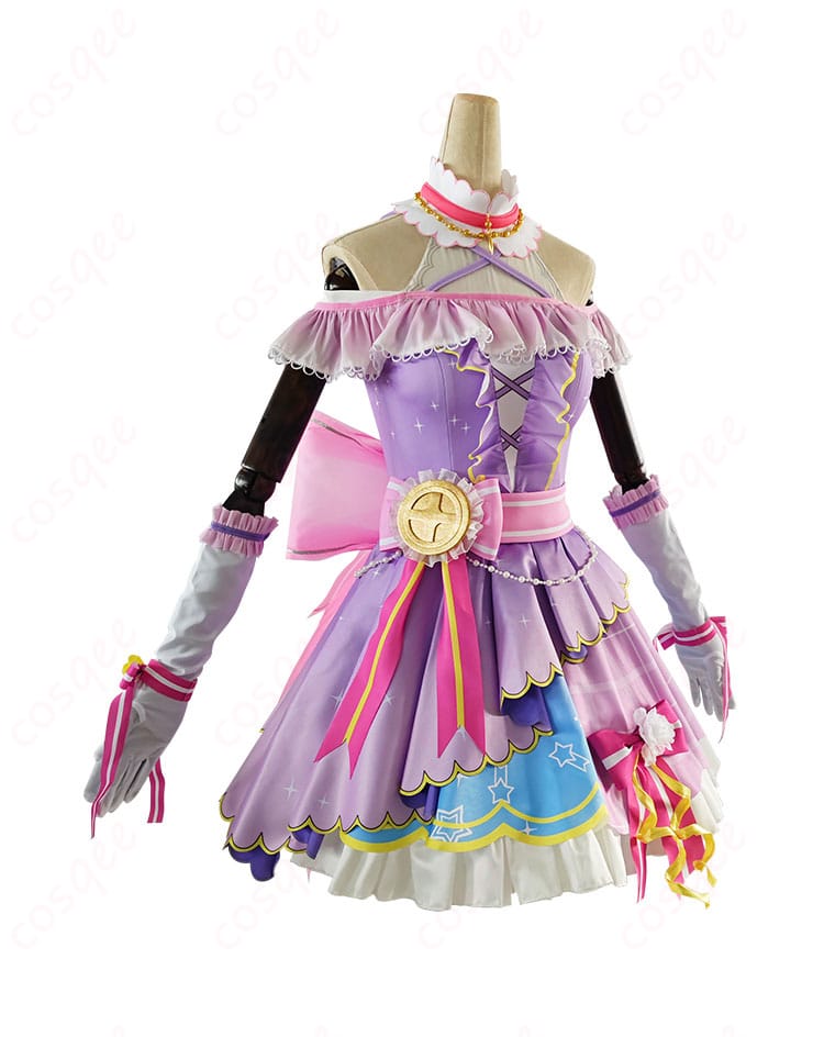 ラブライブ!スクフェス 東條希 コスプレ衣装の側面画像。デザインのディテールとシルエットをしっかりとご覧いただけます。