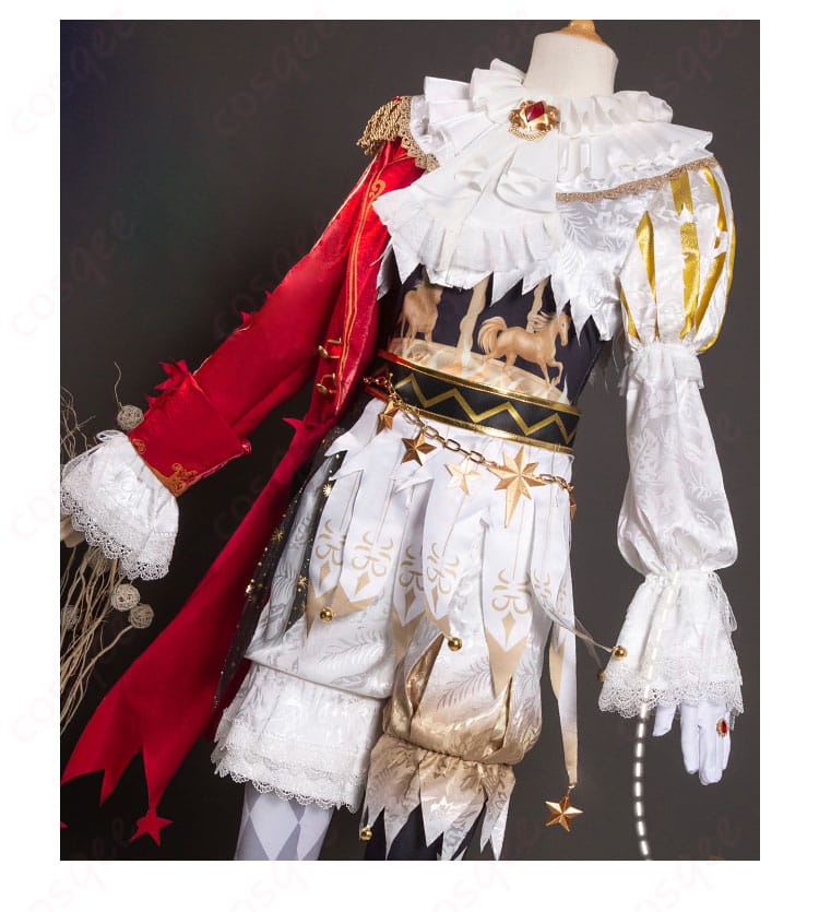 「星の王」コスプレ衣装の装飾ディテール。刺繍や装飾が忠実に再現されています。