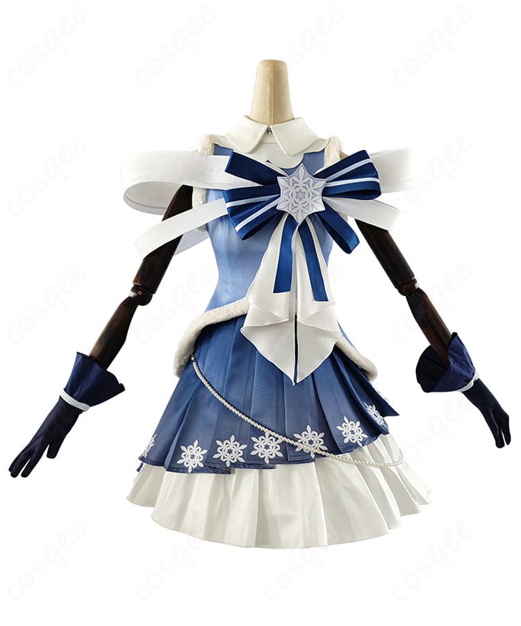 雪ミク(初音ミク)コスプレ衣装の正面画像。初音ミクの雪ミク2025バージョンのディテールが美しい。