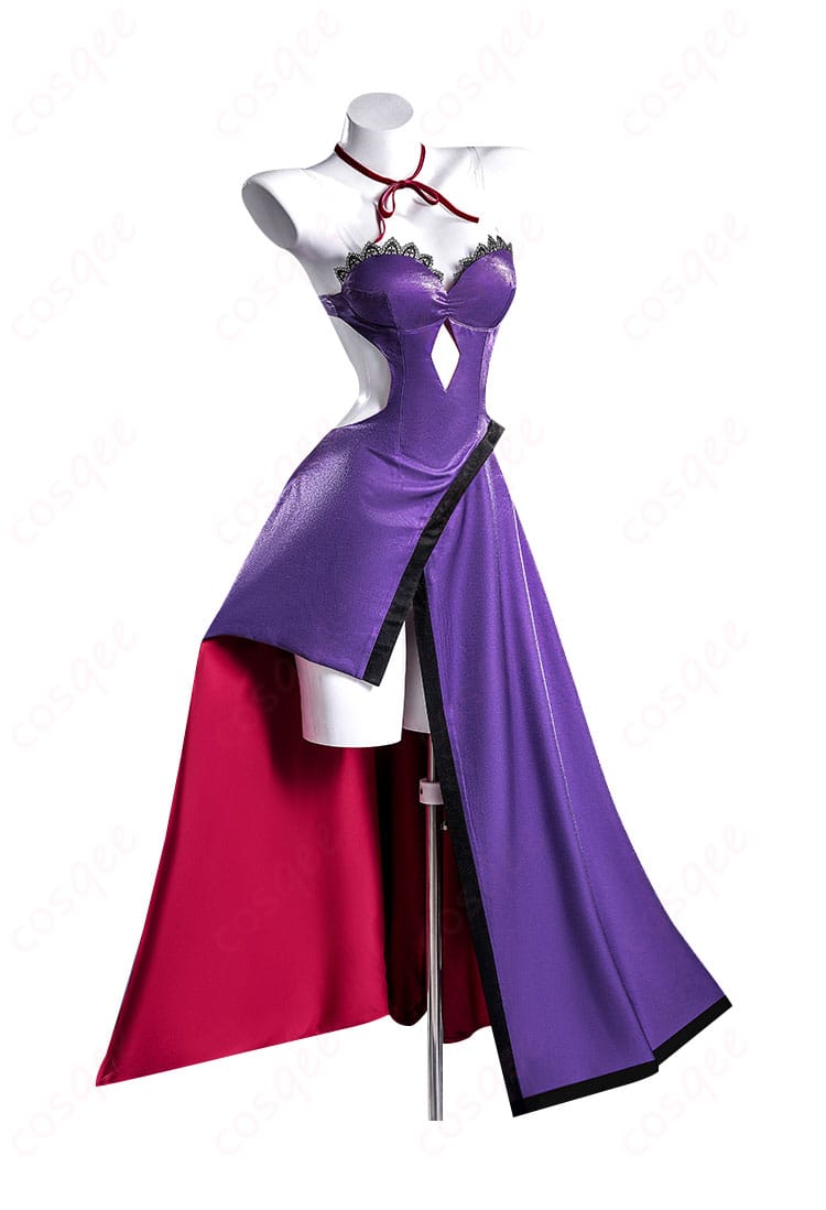 コスプレ衣装の右側面の画像。詳細な装飾と丁寧な縫製が特徴。ジャンヌ・ダルク〔オルタ〕のファンに最適な衣装。