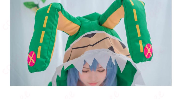 氷芽川四糸乃 コスプレ衣装の衣帽ディテール - 高品質な素材を使用した細部にわたるこだわり