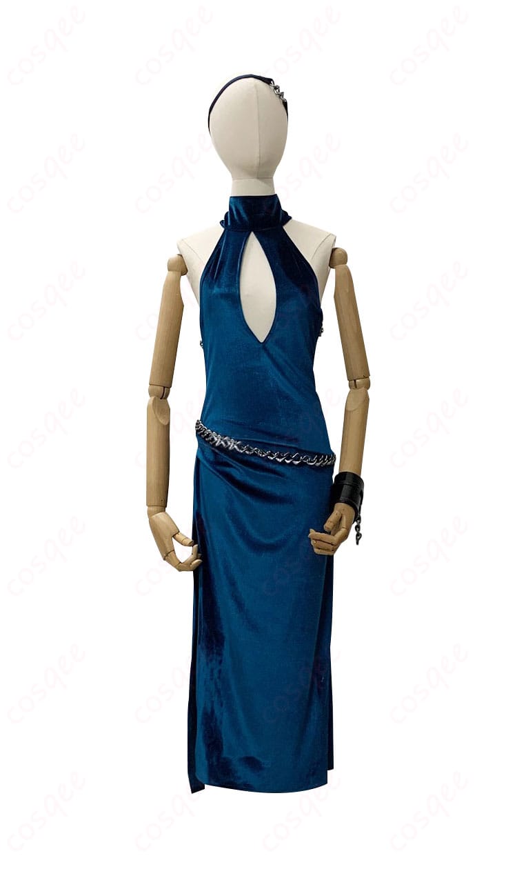 ブルーアーカイブ 天雨アコ コスプレ衣装 ドレス 正面画像。オーダーメイド可能で完璧なフィット感。