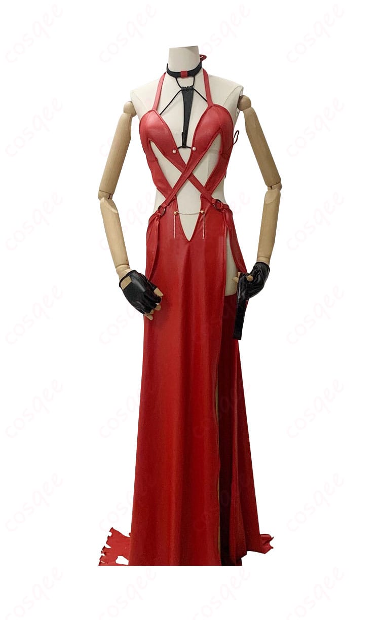 レッドフード コスプレ衣装 『ナンセンスレッド』 スカート部分の正面詳細。生地とデザインにこだわり、細部までこだわった仕上がり。