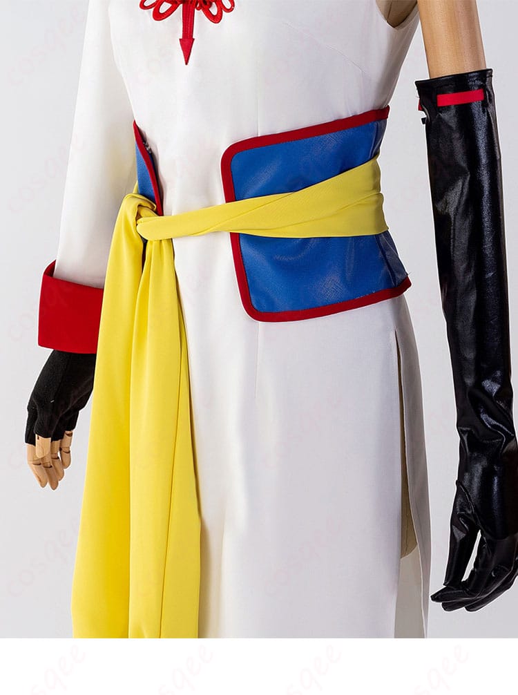 腰封と手袋の装飾詳細写真。神楽の衣装の特徴的なアクセサリーで、さらに引き締まった印象を与えます。