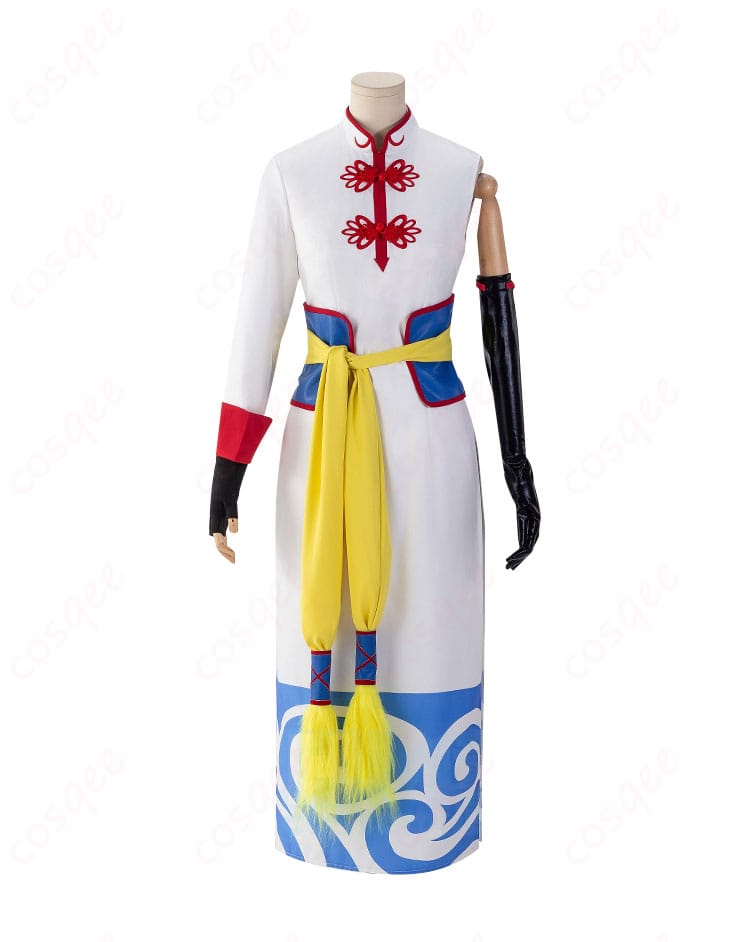 商品正面のコスプレ衣装写真。銀魂劇場版の神楽コスプレ衣装、細部まで忠実に再現されたデザイン。