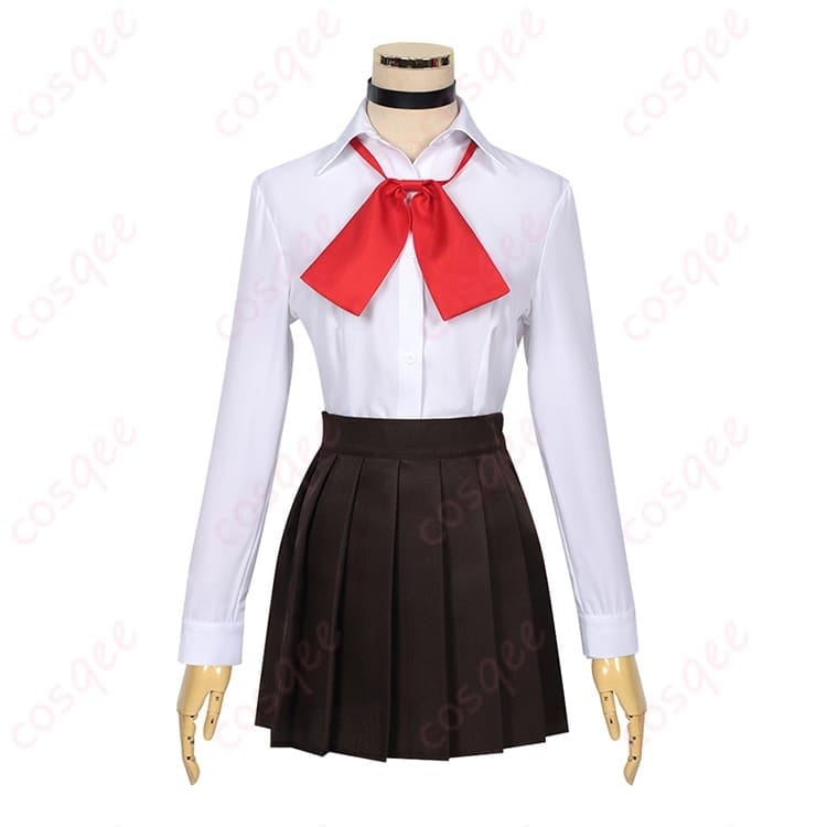 ダンダダン 綾瀬桃の学園制服コスプレ一式 透け感レイヤーで写真映えしやすい仕上がり - 4枚目の画像