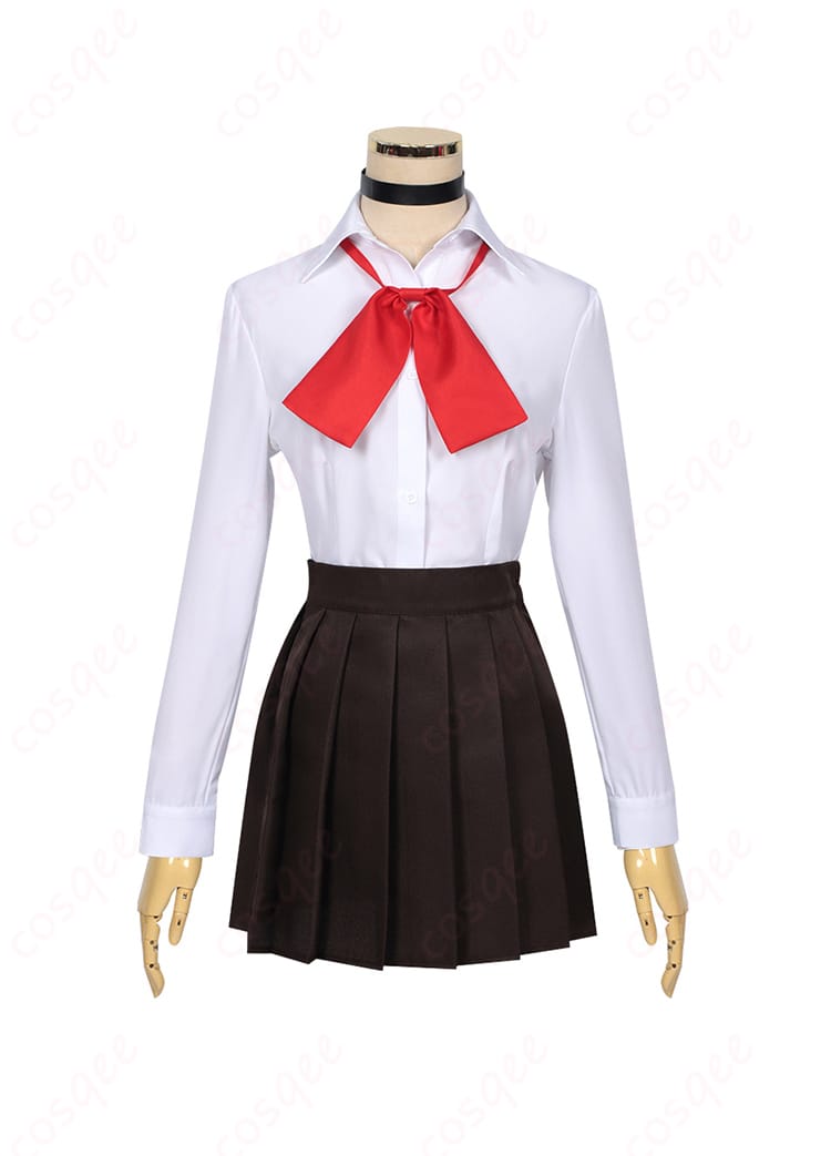 綾瀬桃 制服 コスプレ衣装 衿付きシャツとネクタイの装飾細部。細かいディテールが特徴!