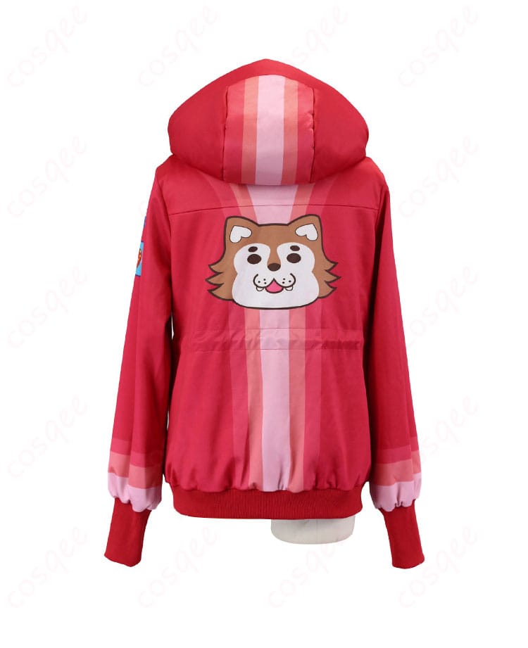 商品背面画像。Dead by Daylightのフェン・ミンコスプレ衣装の背面のディテールを表示。